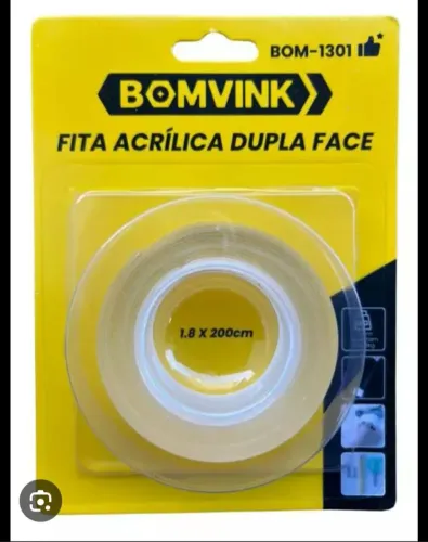 Fita Acrílica Dupla Face Bomvink 1.8 x 200cm