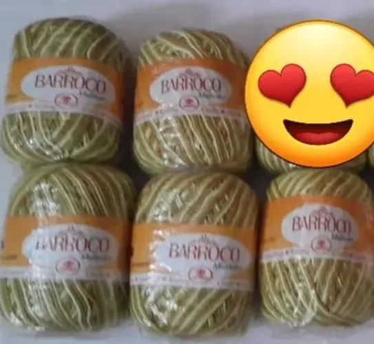 Barbante Barroco Verde Mesclado