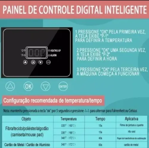 Prensa termica plana