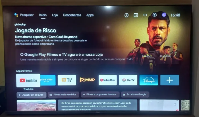 Tv 58 polegadas smart philco, ler descrição.