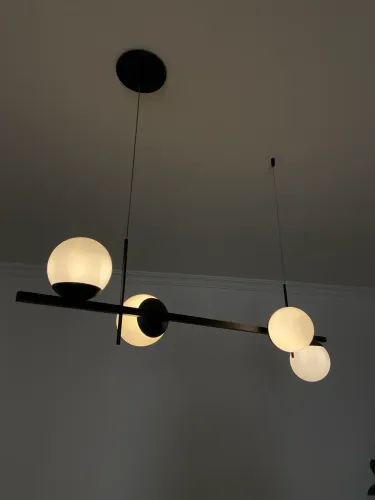 Lustre pendente de metal