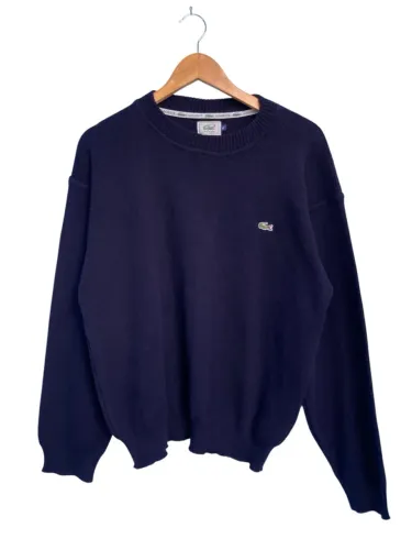 Suéter de Lã Lacoste Masculino Azul Marinho Original, Tamanho XL/GG