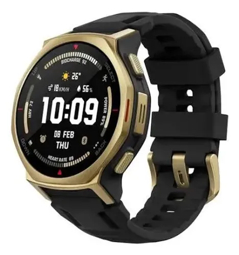 Amazfit T-Rex 3 Pro 48mm Preto e Preto/Gold novo