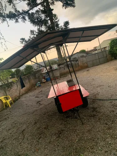 Carretinha adaptada para espetinho 