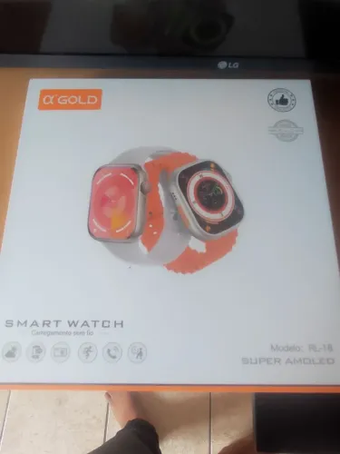 Smartwatch A'Gold RL-18 Super AMOLED (Novo na Caixa + Pulseiras Extras)