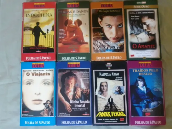 VHS FILMES COLEÇÃO FOLHA lote