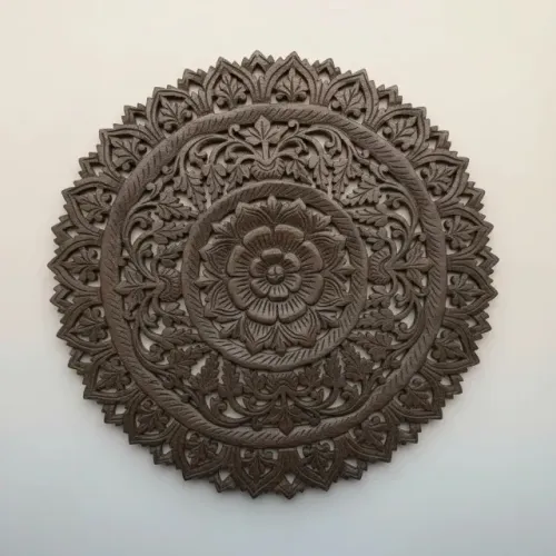 Mandala Flor Da Vida Em Madeira 60cm | Bali 