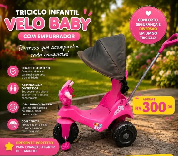 Triciclo Infantil Velo Baby