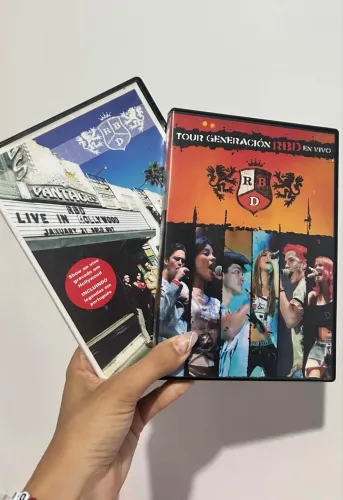 DVDS RBD Live in Hollywood e Tour Generacion Originais