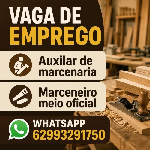 Vaga de emprego marcenaria