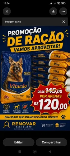 Promoção ração 
