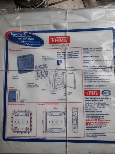 Quadro para 24disjuntores fame