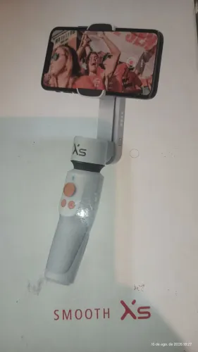 Estabilizador de celular smooth xs e microfone de lapela boya profissional