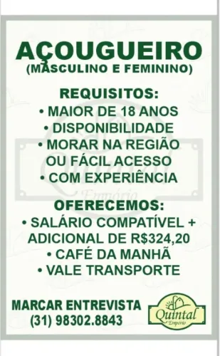 Vaga Açougueiro