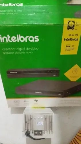 Dvr intelbras 16 canais com 7 câmeras