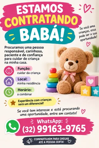 Procuro babá