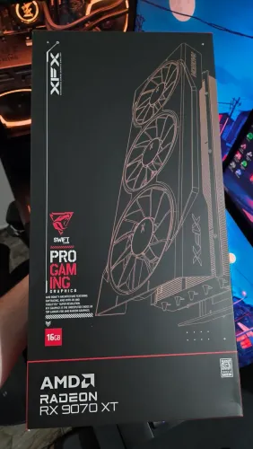 (Lacrada) RX 9070 XT 16GB XFX Swift Triple Fan Preta 9070XT