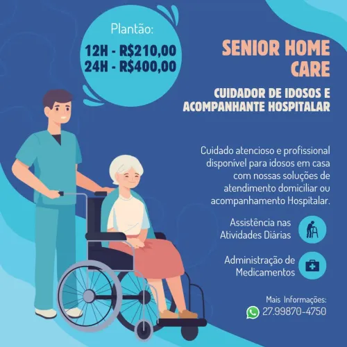 PRECISANDO DE CUIDADOR? ACOMPANHANTE DE IDOSOS? CHAME A GENTE!