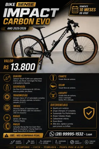 Vendo Bike Sense Impact Carbon Evo 2025/2026 M - 17
