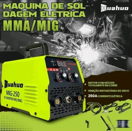 Inversora MIG 250  e elétrica 110v 2em1