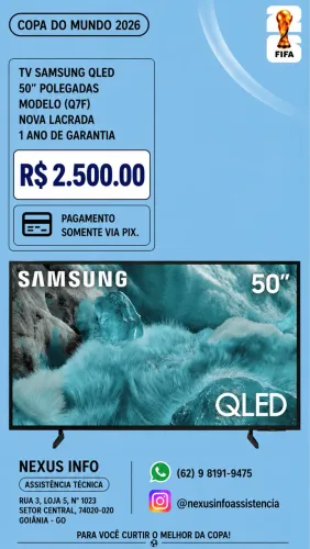 Tv 50 Polegadas Qled Samsung Nova Lacrada