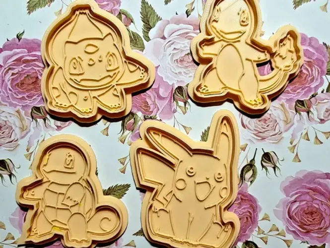 Cortador de Biscoito Pokemon 4 Peças