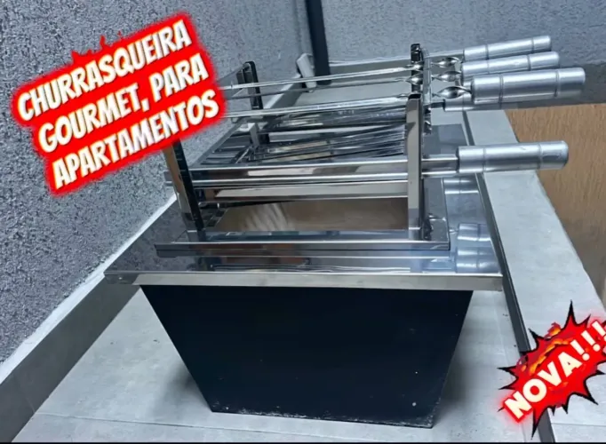Churrasqueira Gourmet de embutir para Apartamento