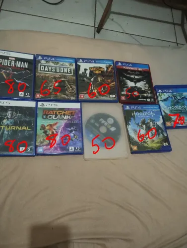 Jogos Playstation 5 e Playstation 4
