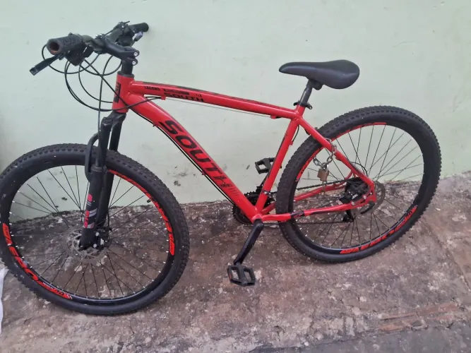 bicicleta aro 2o freio e amortecedor hidrauloco
