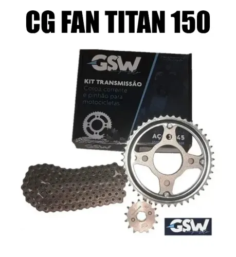 Kit Relação Transmissão GSW CG 150 Fan Titan Cargo
