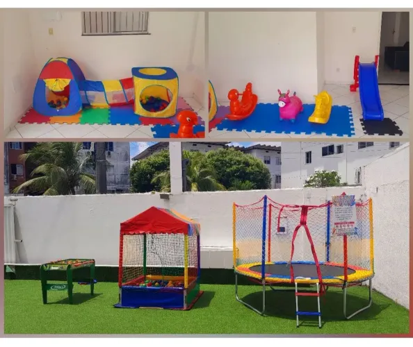 Pula pula e piscina de bolinhas
