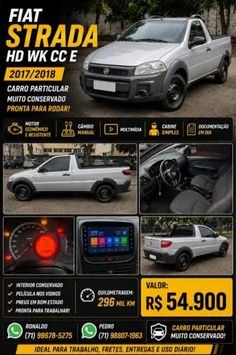 Fiat Strada Working Hard 1.4 Fire Flex 8V CS 2018