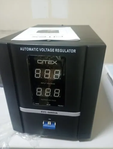 Regulador de tensão Citex SVC-5000 (5kVA), novo na caixa.