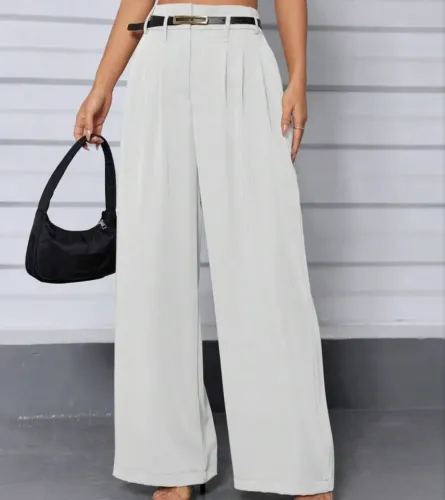 Calça pantalona branca ?G?