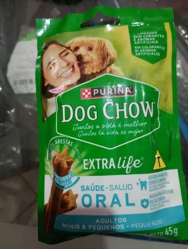 Dog Chow Purina petiscos para mal hálito