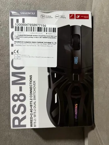 Mouse Gamer da Smailwolf(Lacrado) / 1000hz / Branco/ 74g / 10000DPI
