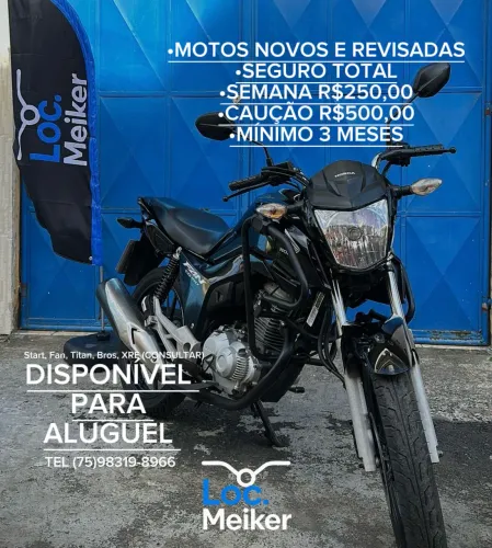 Aluguel de moto - Locação de motos (Titan, Fan, Bros, Start)