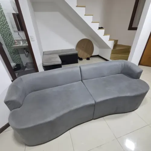 Sofá Orgânico 2,10 Cinza