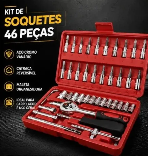 KIT DE SOQUETES 46 PEÇAS - OFERTA ESPECIAL