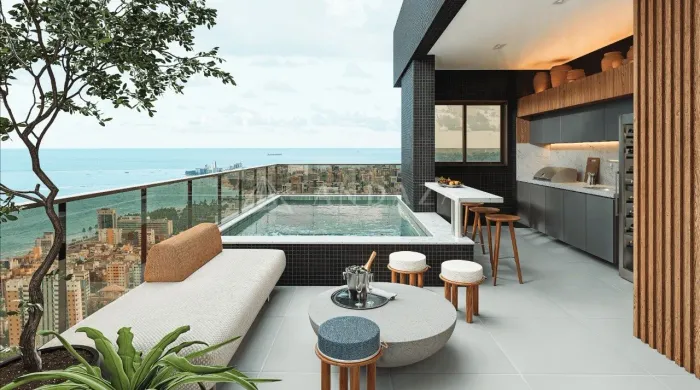 Cobertura garden com vista mar incrível ao lado do Parque Shopping