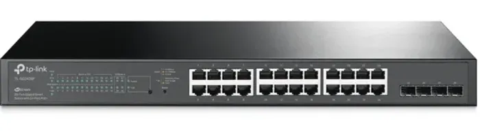 Switch TP-Link Smart Gigabit com 24 Portas PoE+ e 4 Slots SFP Jetstream - TL-SG2428P