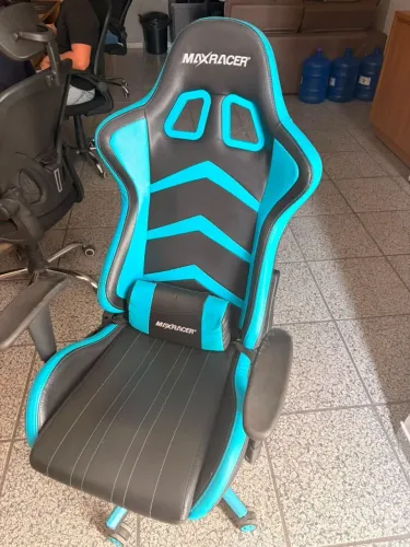 Cadeira Gamer Preta e Azul