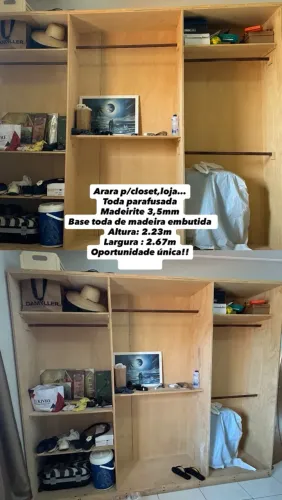 ARARA PRA CLOSET OU LOJA