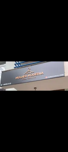 Placa em ACM