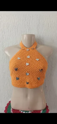 Blusa crochê artesanal 