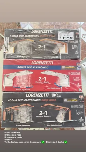 Kit com 3 CHUVEIROs + DUCHA ELÉTRICOs de parede