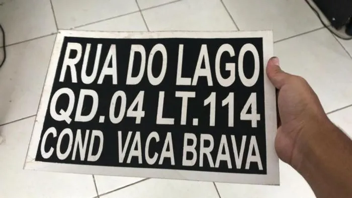 Placas de Endereço Normatizada