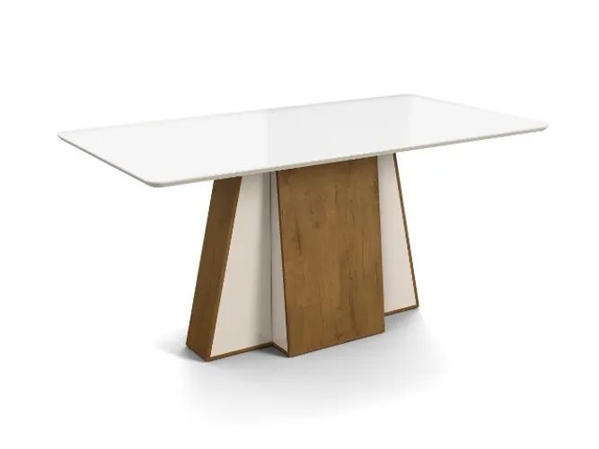 Mesa de Jantar Alana , Pés com 2 Opções de cores na Hora da Montagem ! Frete grátis !