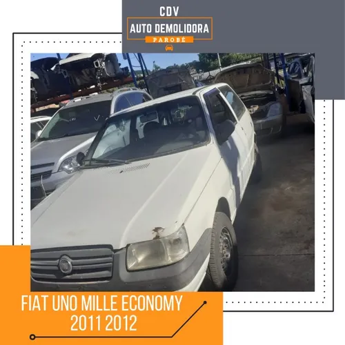 Sucata Fiat Uno Mille Economy 2011 2012 Disponível para venda de peças