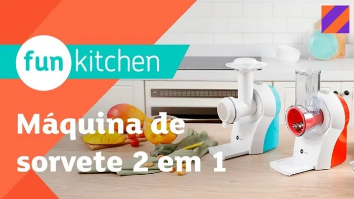 Maquina de Sorvete 2 em 1 Fun Kitchen